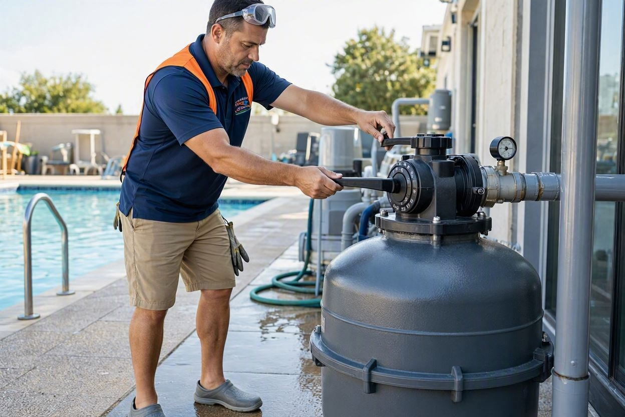 Cara Backwash Sand Filter Kolam Renang yang Benar Agar Filter Awet